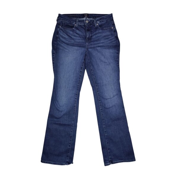 NYDJ Barbara Bootcut Dark Wash Mid Rise Jeans 10 - Picture 1 of 5